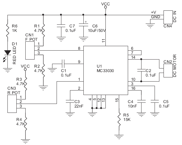 servo motor circuit diagram